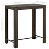 Brauner Gartenbartisch Elizebeth 100x60,5x110,5cm (Polyrattan)