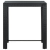Schwarzer Gartenbartisch Elizebeth 100x60,5x110,5cm (Polyrattan)