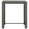 Grauer Garten-Bartisch Elizebeth 100x60,5x110,5cm (Polyrattan)