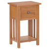 Beistelltisch mit Schublade Ratib 35x27x55cm (Eiche)