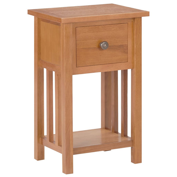 Beistelltisch mit Schublade Ratib 35x27x55cm (Eiche)