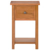 Beistelltisch mit Schublade Ratib 35x27x55cm (Eiche)