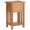 Beistelltisch mit Schublade Ratib 35x27x55cm (Eiche)