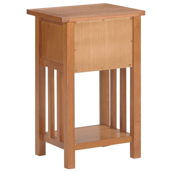 Beistelltisch mit Schublade Ratib 35x27x55cm (Eiche)