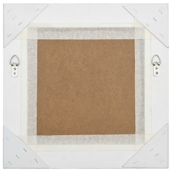Weißer Wandspiegel Barockstil Prodmex 40x40cm