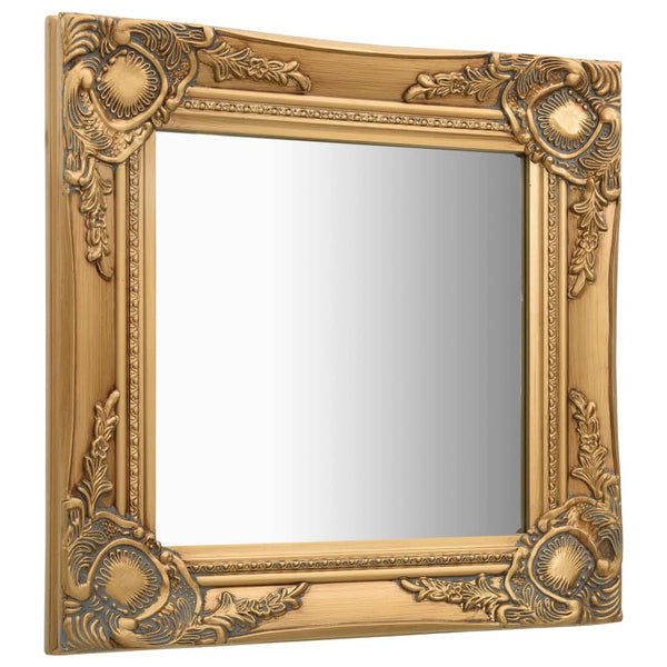 Goldner Wandspiegel Barockstil Prodmex 40x40cm