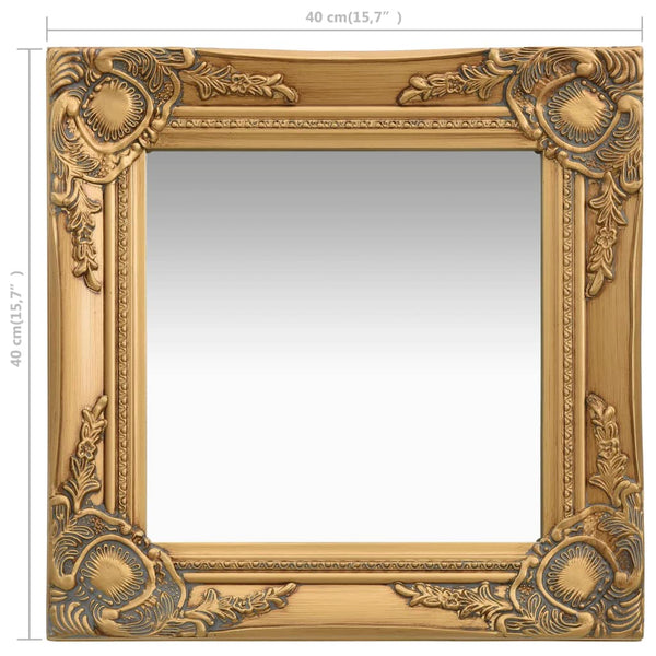 Goldner Wandspiegel Barockstil Prodmex 40x40cm