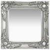 Barock Wandspiegel Silber Prodmex 40x40cm