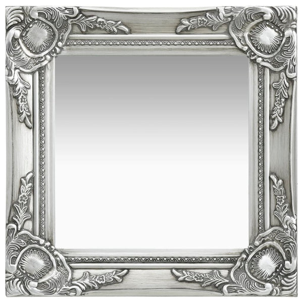 Barock Wandspiegel Silber Prodmex 40x40cm