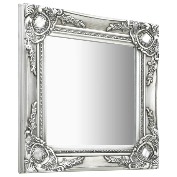 Barock Wandspiegel Silber Prodmex 40x40cm