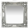 Barock Wandspiegel Silber Prodmex 40x40cm