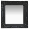 Schwarzer Wandspiegel Barockstil Prodmex 40x40cm