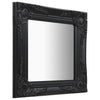 Schwarzer Wandspiegel Barockstil Prodmex 40x40cm