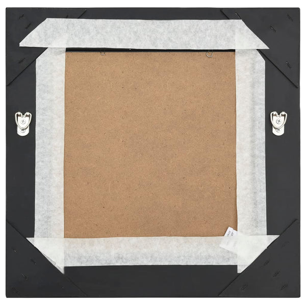 Schwarzer Wandspiegel Barockstil Prodmex 40x40cm