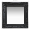 Schwarzer Wandspiegel Barockstil Prodmex 40x40cm