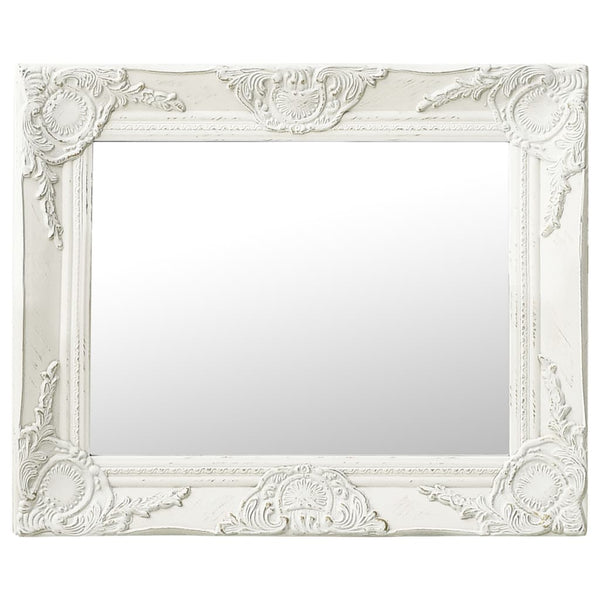 Weißer Wandspiegel Barockstil Prodmex 50x40cm