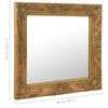 Goldener Wandspiegel Barockstil Prodmex 50x50cm
