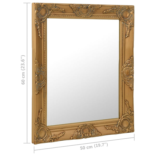 Goldener Wandspiegel Barockstil Prodmex 50x60cm