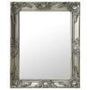 Silberner Wandspiegel im Barockstil Prodmex 50x60cm