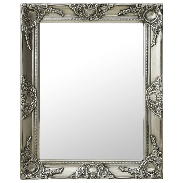 Silberner Wandspiegel im Barockstil Prodmex 50x60cm