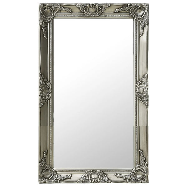 Silber Wandspiegel Barockstil Prodmex 50x80cm