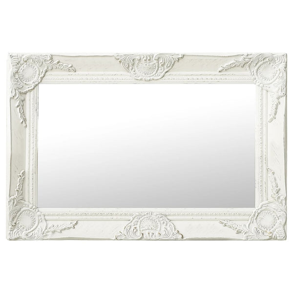 Weißer Wandspiegel Barockstil Prodmex 60x40cm