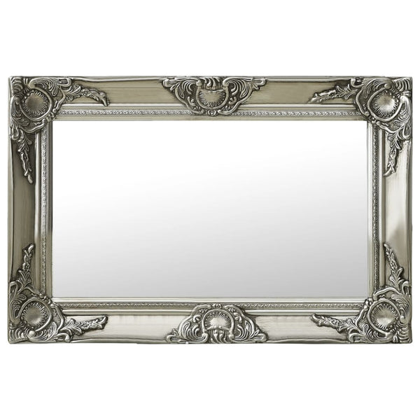 Silber Wandspiegel Barockstil Prodmex 60x40cm