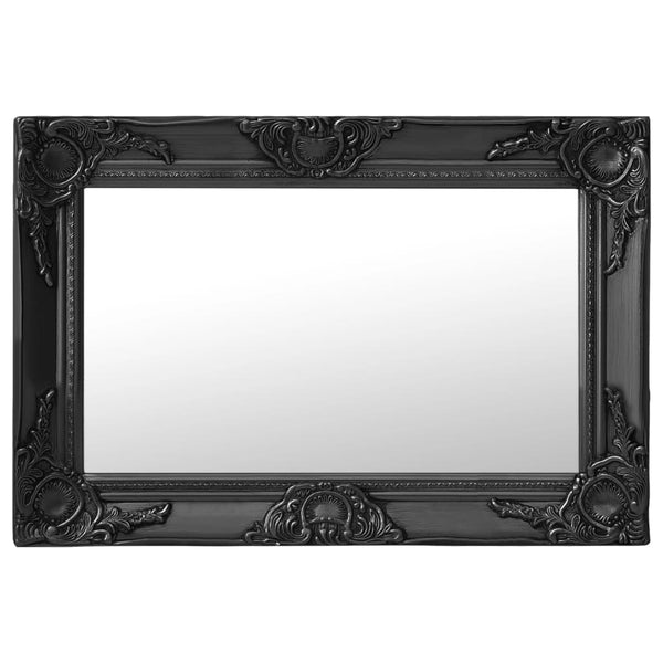 Schwarzer Wandspiegel im Barockstil Prodmex 60x40cm