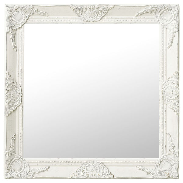 Weißer Wandspiegel Barockstil Prodmex 60x60cm