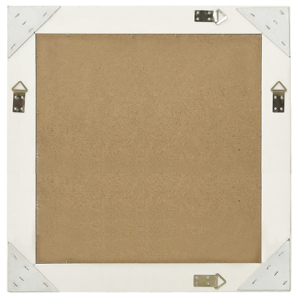 Weißer Wandspiegel Barockstil Prodmex 60x60cm
