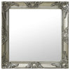 Silberner Wandspiegel im Barockstil Prodmex 60x60cm