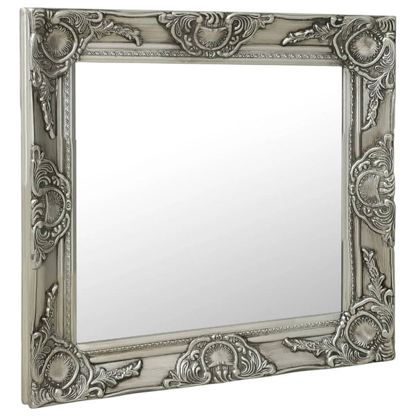Silberner Wandspiegel im Barockstil Prodmex 60x60cm