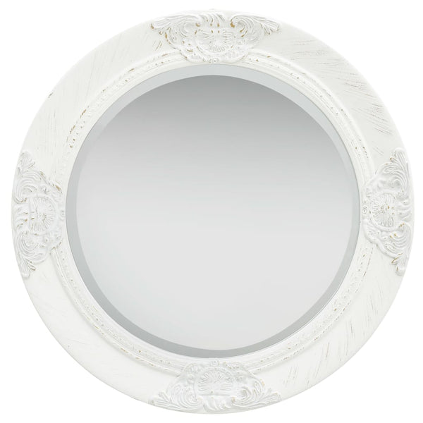 Weißer Wandspiegel Barockstil Stefania 50cm