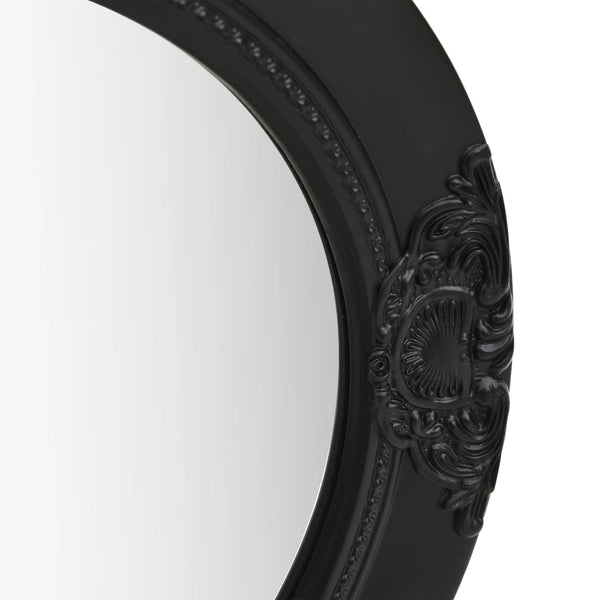 Schwarzer Wandspiegel im Barockstil Stefania 50cm