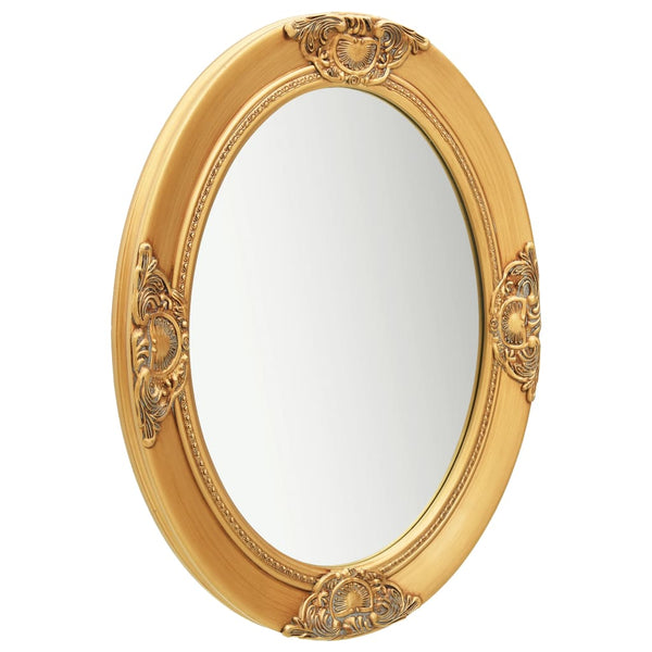 Goldfarbener Wandspiegel im Barockstil Stefania 50x60cm
