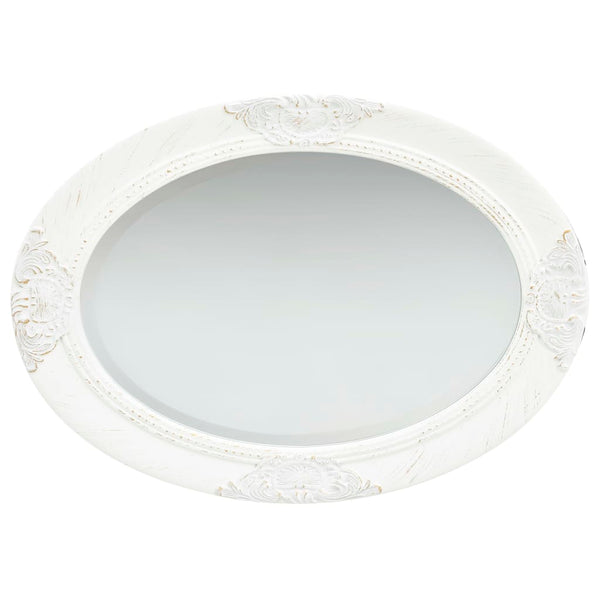 Barocker Wandspiegel Stefania 50x70cm, weiß