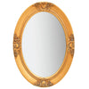 Gold Wandspiegel Barock Stil Stefania 50x70cm
