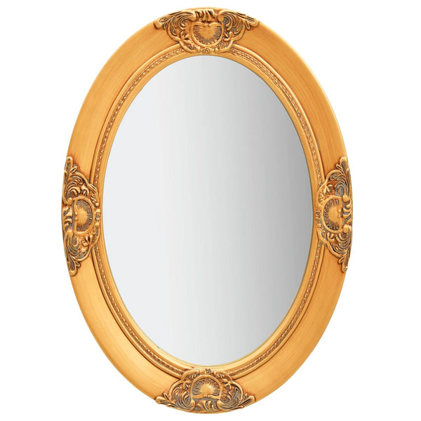 Gold Wandspiegel Barock Stil Stefania 50x70cm