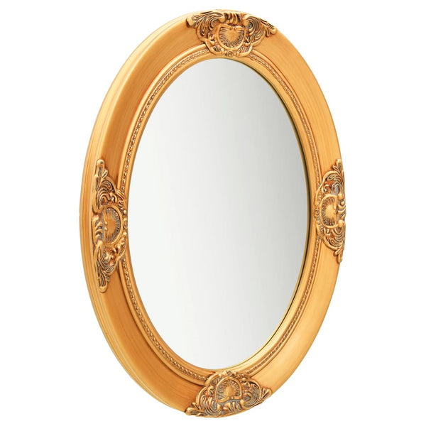 Gold Wandspiegel Barock Stil Stefania 50x70cm