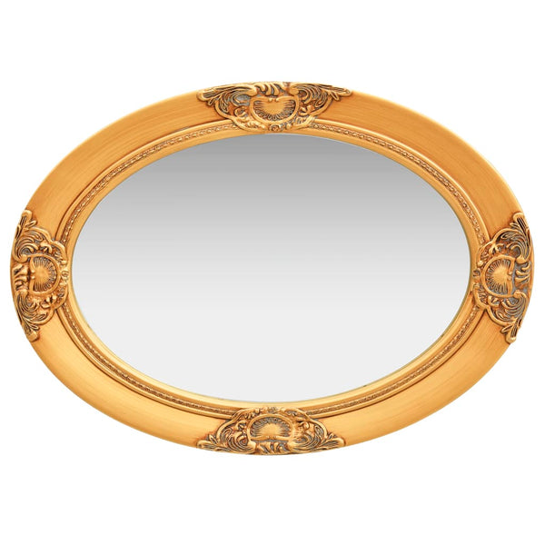 Gold Wandspiegel Barock Stil Stefania 50x70cm