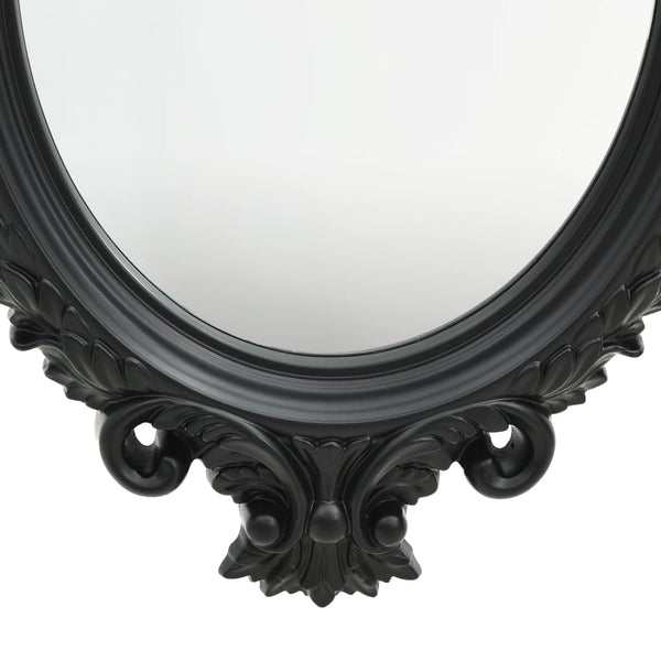 Schwarzer Wandspiegel Burgstil Magiube 56x76cm