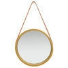 Goldener Wandspiegel mit Riemen Fevrodst 40cm