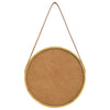 Goldener Wandspiegel mit Riemen Fevrodst 40cm