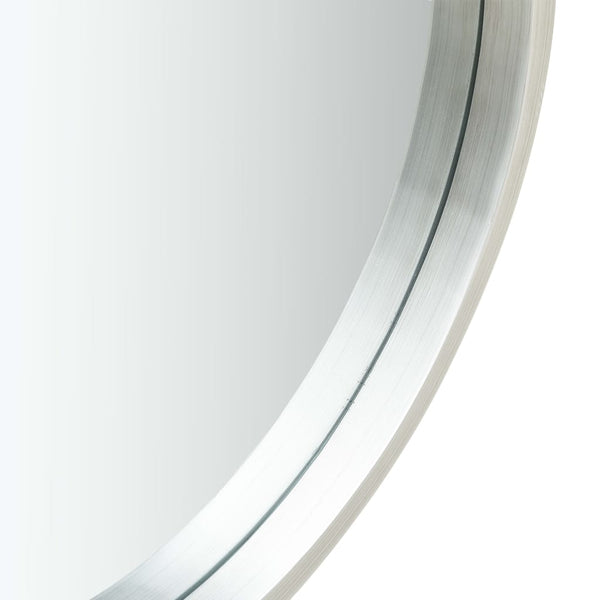 Silberner Wandspiegel mit Gurt Fevrodst 40cm