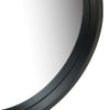 Schwarzer Wandspiegel mit Gurt Fevrodst 40cm