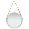 Fevrodst Wandspiegel aus Silber mit Riemen 50cm