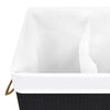 Wäschekorb aus schwarzem Bambus Ienciu 72 l (2 Fächer)