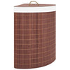 Brauner Bambus-Wäschesammler Matoes 60 l