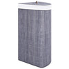 Harmaa bambu kulmapyykkikori Matoes 60 l