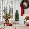 Grüner, schmaler künstlicher Weihnachtsbaum mit Ständer Ibike 150cm (PVC)